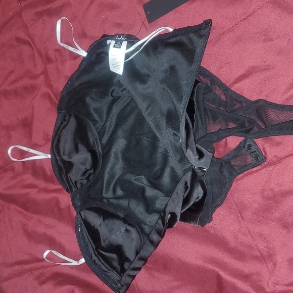 NWT LULU'S SATIN BUSTIER STRAPLESS THONG BODYSUIT W/FULL ZIP SNAP CROTCH STYLE - Picture 13 of 16